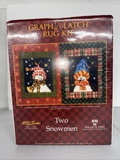 Two Snowmen Rug Graph N Latch Rug Hook Kit MCG Textiles 28" x 36" 37730