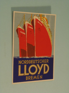 Norddeutscher Lloyd Bremen Ship Luggage Label