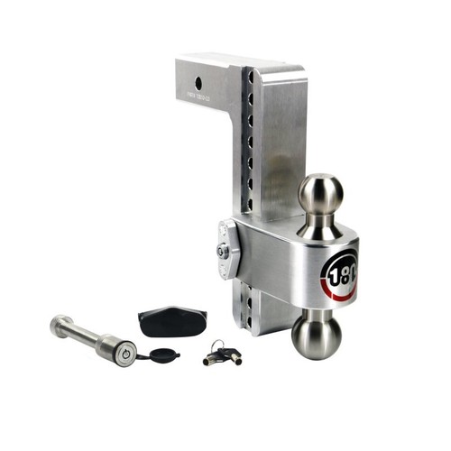 Weigh Safe 180 Turnover 10" Drop Dual Tow Ball Hitch w/ Keyed Alike Locking Pin - 第 1/6 張圖片