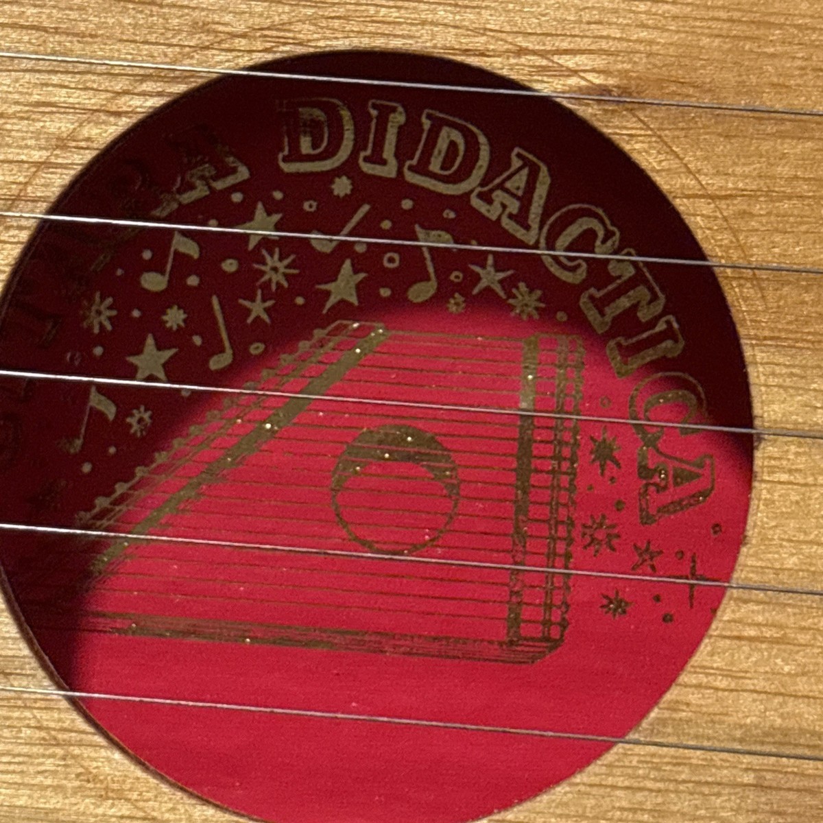 Vintage Citara Didactica Didactic Zither w/Box & 34 Sheets Of