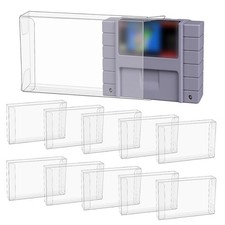 5-50Pcs Clear Plastic Protector Case Box For Super Nintendo SNES Games Cartridge