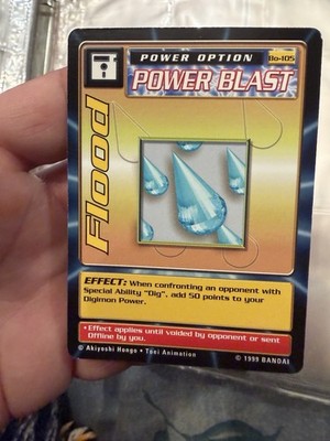 1999 Digimon Flood #BO-105 Power Blast / Power Option