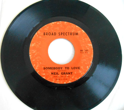NEIL GRANT Somebody to Love / The Tiger's Tale 45 very rare private loner folk