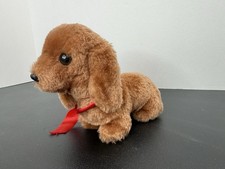 Vintage Dakin 1978 Brown Dachshund Puppy Dog Nutshells Plush Stuffed Animal 7  