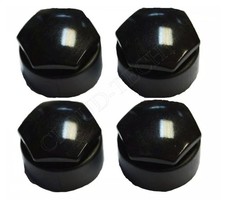 4x For Vauxhall ASTRA MOKKA ZAFIRA SHINE BLACK WHEEL BOLT Locking NUT COVERS