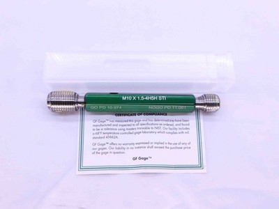 NEW M10 X 1.5 4H5H STI HELICOIL THREAD PLUG GAGE 10 GO NO GO = 10.974 & 11.061