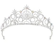 Princess Crown Tiaras for Women Crystal Crowns for Women Hat Silver
