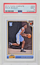 2016 Panini Complete MALIK BEASLEY RC Rookie Basketball Card PSA 9 MINT