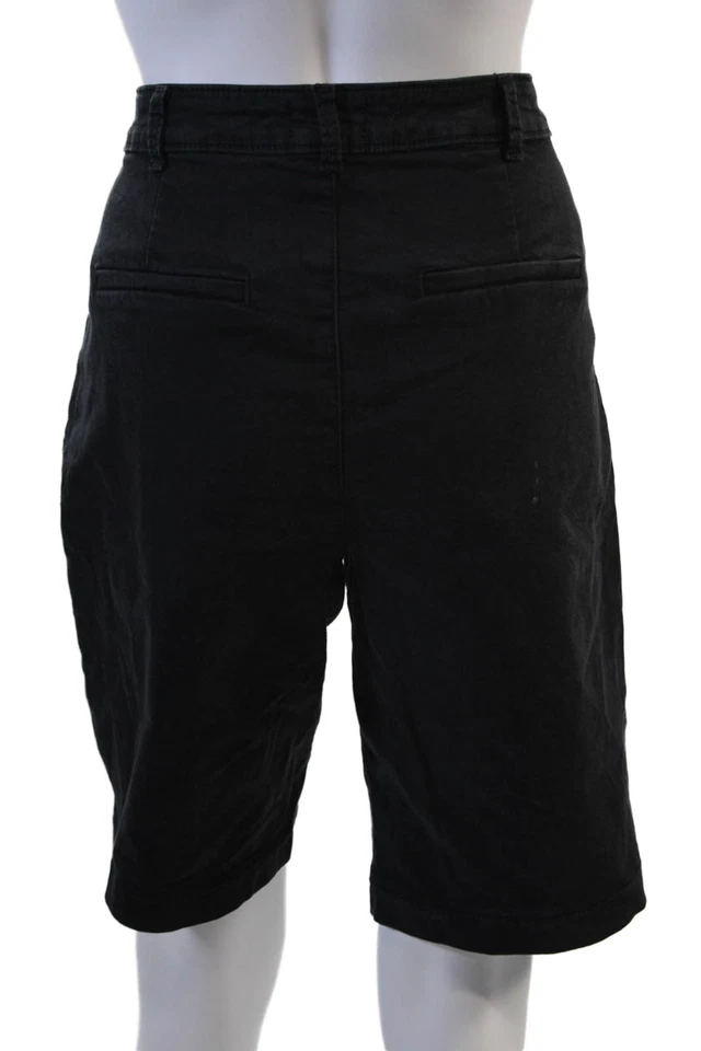 NYDJ Unisex Bermuda Chino Shorts Black Size 8 - Image 3 of 4