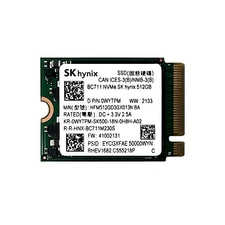 SK HYNIX 512GB NVME PCIE M.2 2230 30MM SOLID STATE DRIVE - GREEN