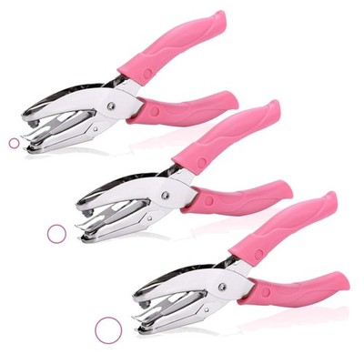 Handgehaltener Locher 3er Set Metall Papier Locher mit Griff für DIY Bastelpr...