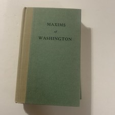 Maxims Of George Washington 1974 Mt Vernon Ladies Assoc