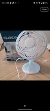 6" Fine Elements Desk Fan With 2 Speed Settings Oscillating Fan With Mesh Gril