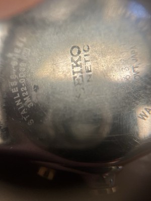 Seiko Arcturus Kinetic Watch 3M22-0D39Stainless Steel  Hybrid Quartz