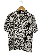 WACKO MARIA MINEDENIM Aloha Shirt M WHT All Over Pattern 22MND WM001 07 022