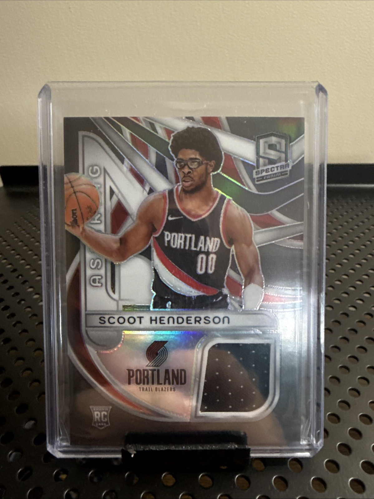 2023-24 panini spectra -aspiring patches scoot henderson #asp-sco /149 (mem, rc)