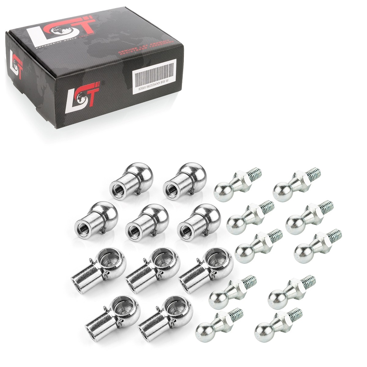 10X Set Ball Head Mount M8 10Mm Gas Spring DIN 71803 71805 For CHEVROLET