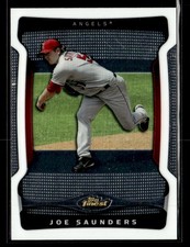 2009 Finest #122 Joe Saunders Card Los Angeles Angels