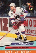 1992-93 Ultra #243 Teppo Numminen Winnipeg Jets Hockey