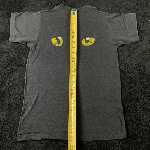Vintage Cats Musical Shirt Youth Small Black 1981 Broadway Graphic Tee 80s USA - Picture 6 of 9