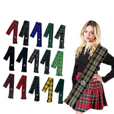 AAR Womens Tartan Clan Sashes Ladies Brooch Scottish Highland - 90 x 10.5 Inches