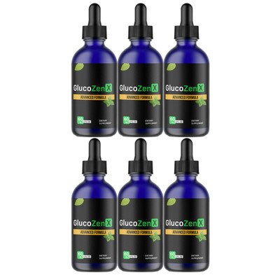 Gluco Zen X Drops, Blood Support and Heart Health Formula- 6 Bottles Official