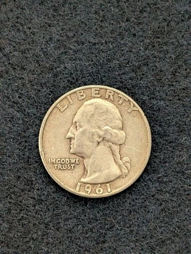 1961 D Washington Silver Quarter Extra Fine