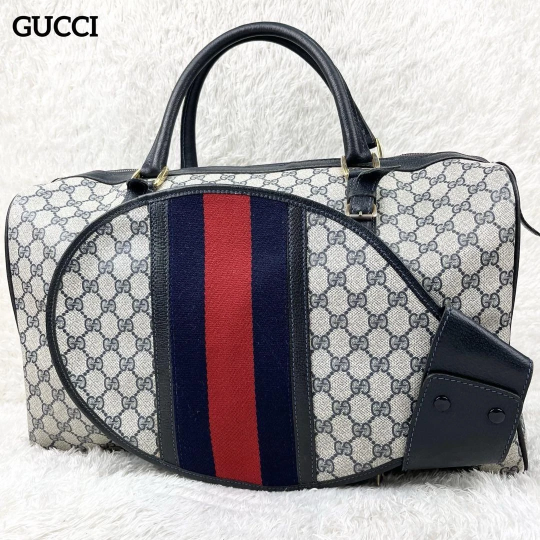 Gucci Old Sherry Line Boston Bag Raquette m2_0422