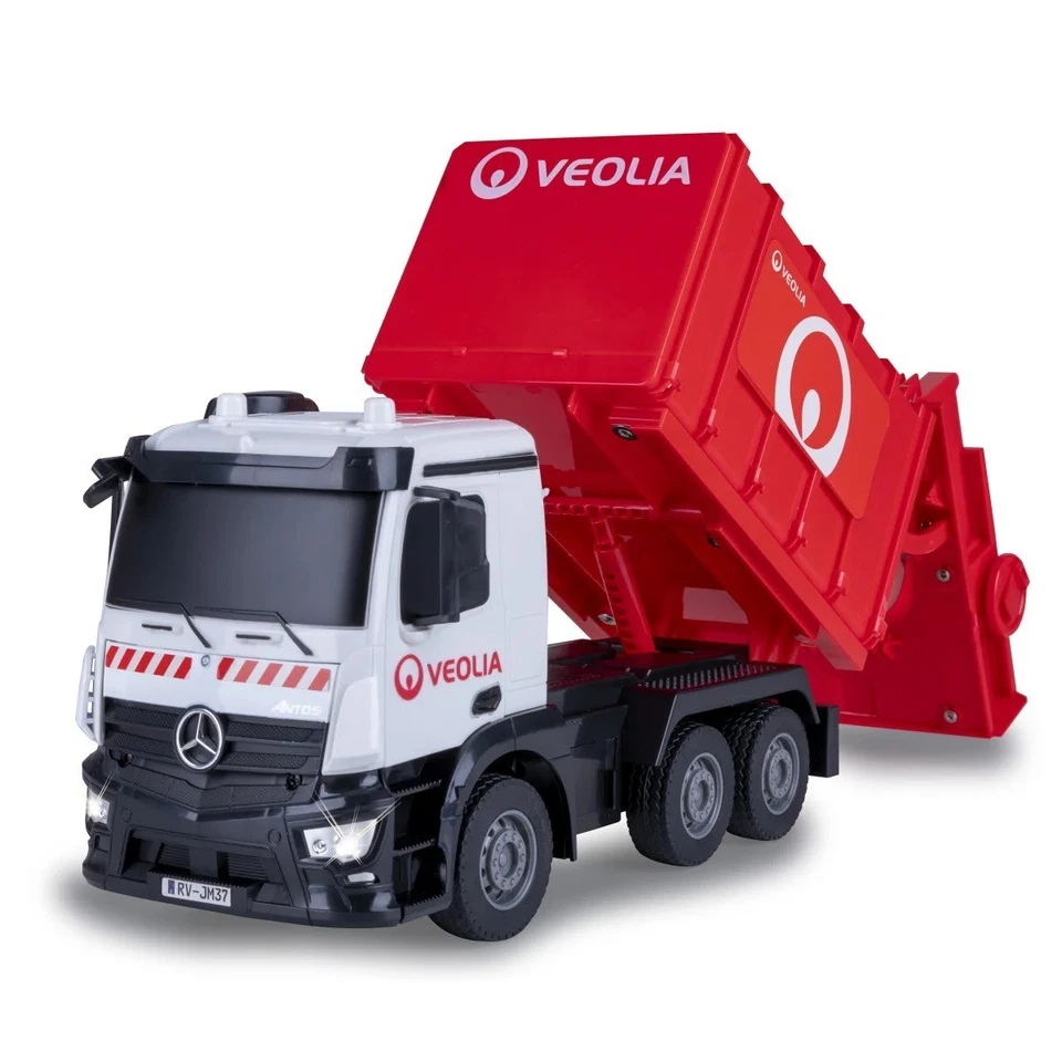 JAMARA - Camion poubelle télécommandé - VEOLIA - MERCEDES Antos 6x4 - 1/26 - ... - Photo 2/4