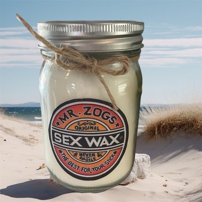 Sex Wax Candle W/  Wood Wick 100% Organic Clean Sustainable Ingredients