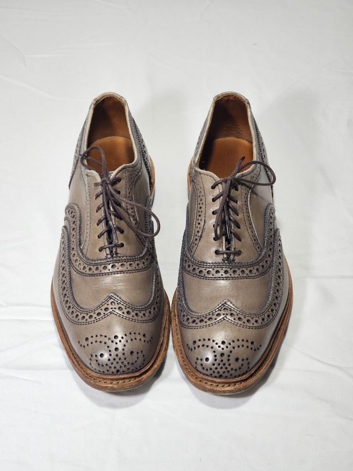 Allen Edmonds Neumok Men Sz 10D Brown Leather Brogue Wingtip Oxford Dress Shoes Allen Edmonds Neumok Dress Shoes Men main image 2