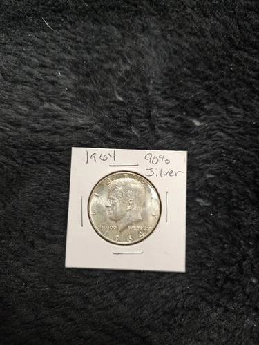 1964 Kennedy 90% Silver Uncirculated Half Dollar Coin 50C Uncertified