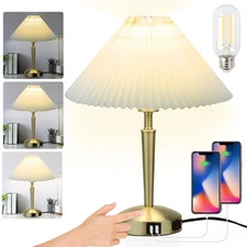 Touch Bedside Table Lamp - Modern Small Lamp for Bedroom Living Room Nightsta...