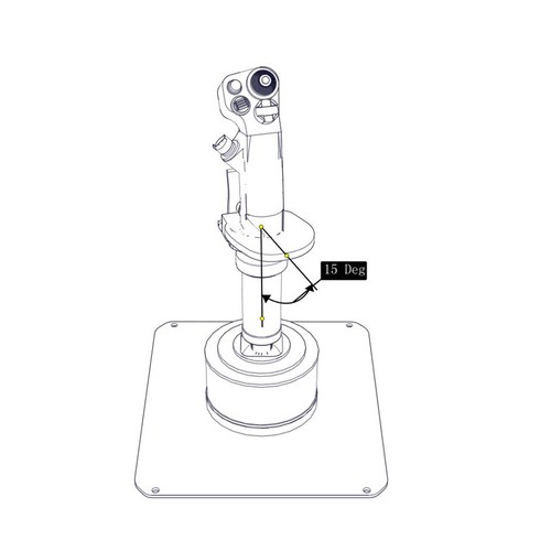 Für Thrustmaster Warzenschwein 10cm/15cm/20cm leichter Joystick Verlängerungsstab Teile - Bild 6 von 9
