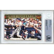 Darin Erstad Signed 1997 Pacific #6 Beckett BAS Slabbed Anaheim Angels MLB Auto