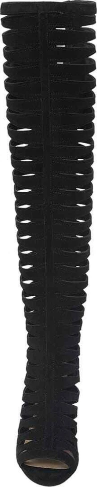 Новый VINCE CAMUTO Chaendra с ремешками черная замша кожа высокие ботинки размер 5,5 - Изображение 2 из 4