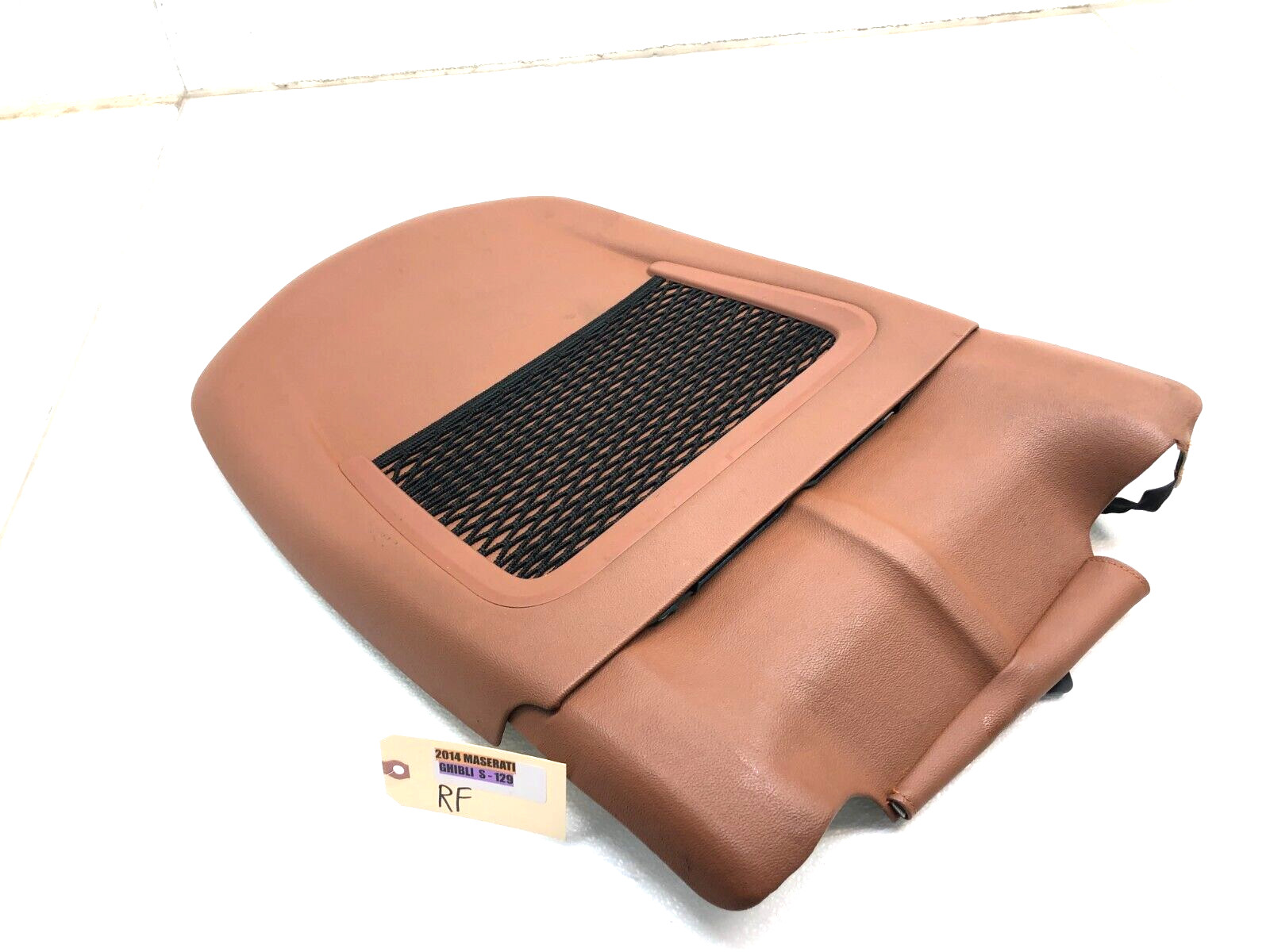 2014-2019 MASERATI GHIBLI S Q4 RIGHT PASSENGER FRONT SEAT BACK PANEL COVER OEM.