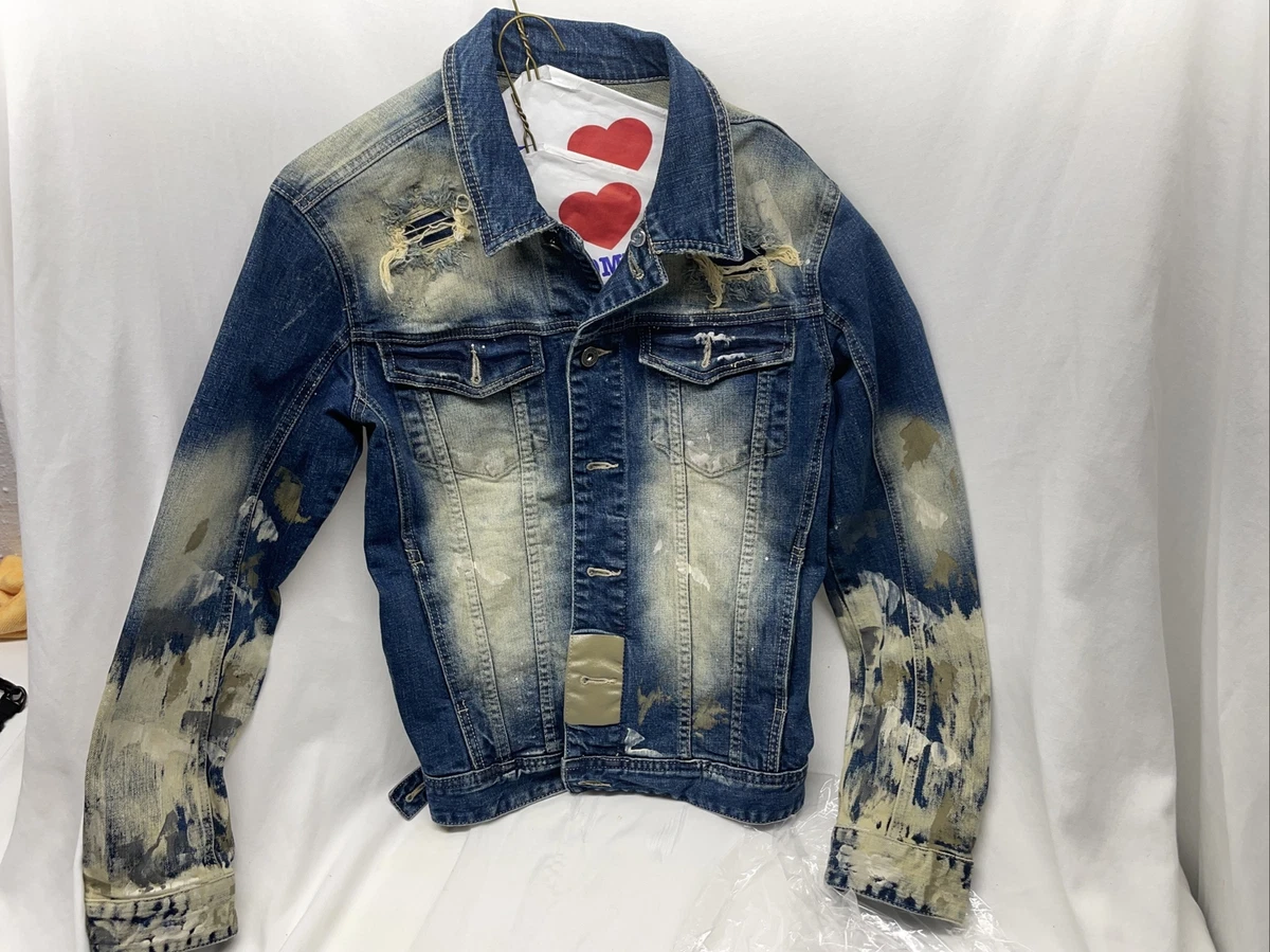 Mens small denim jacket sale