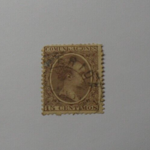 Spain, Alfonso XIII, 15c Chestnut