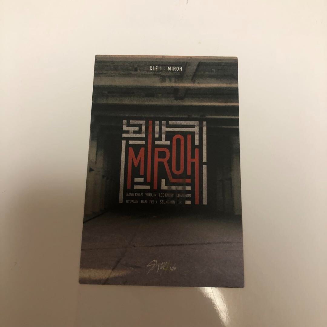 Stray Kids Cle 1 MIROH Ltd ver official photocard LEE KNOW JYP