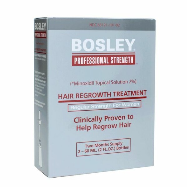 Bosley Hair Regrowth Treatment Regular Strength Women Minoxidil 2 Professional for sale online