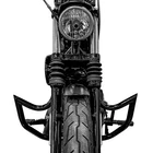 Gloss Black Highway Engine Guard Crash Bar For Harley 04-22 Sportster 883 1200