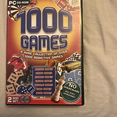 1000 SPIELE SAMMLUNG - ÜBER 1000 VOLLSTÄNDIGE SPIELE - PC-SPIEL - 