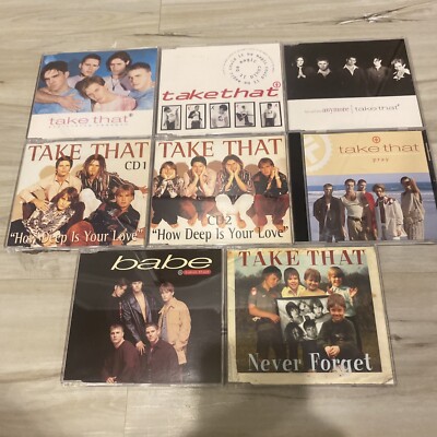 Take That 8 UK   IMPORT CD LOT - Everything Changes Pray Babe Never Forget