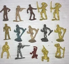 1950s Marx 45 MM Cowboy & Western Play Set Figures-15 Pieces