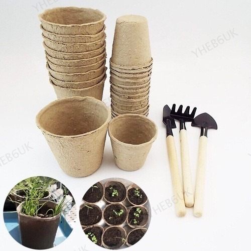 6cm 8cm Biodegradable Paper Plant Nursery Pot Plant Starter Cups Garden ...