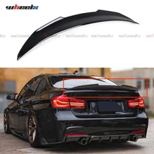 For 12-18 BMW F30 330i 335i F80 M3 Gloss Black HighKick PSM Style Trunk Spoiler