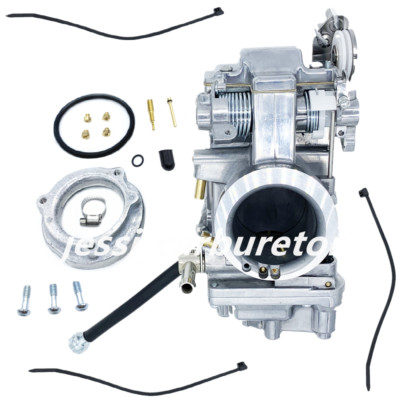 Polish Carburetor for Mikuni 42mm Harley HSR42 Evo Evolution Twin Cam TM42 Carb