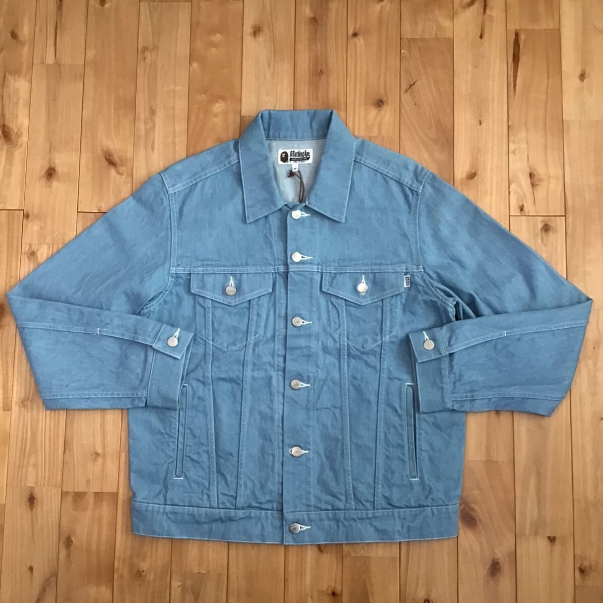 BAPE × Dragon Ball Z denim jacket A Bathing Ape Size M from Japan 