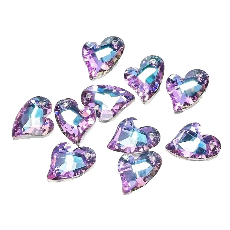 Heart Faceted 17 mm or More Jewelry Making Beads